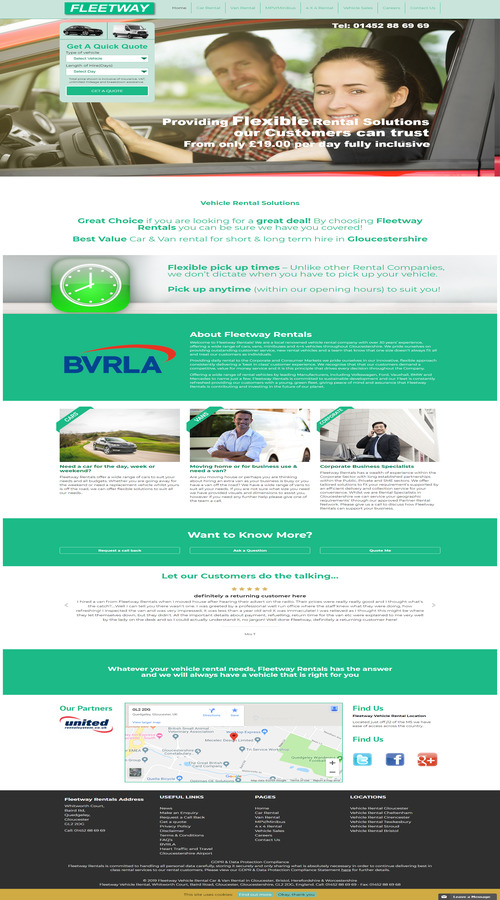 Car Hire, Van Hire, Vehicle Rental In Gloucestershire screenshot 1